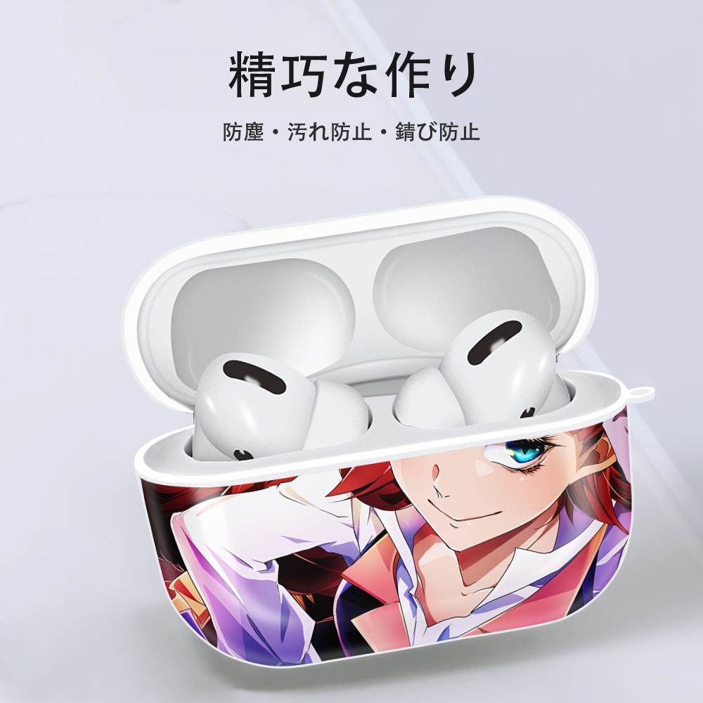 文豪ストレイドッグス Bungo Stray Dogs 【AirPods Pro用】ハードシェル保護ケース 耐衝撃・防指紋・カラビナ付き商品仕様