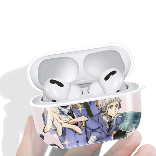文豪ストレイドッグス Bungo Stray Dogs 【AirPods Pro用】ハードシェル保護ケース 耐衝撃・防指紋・カラビナ付き商品仕様