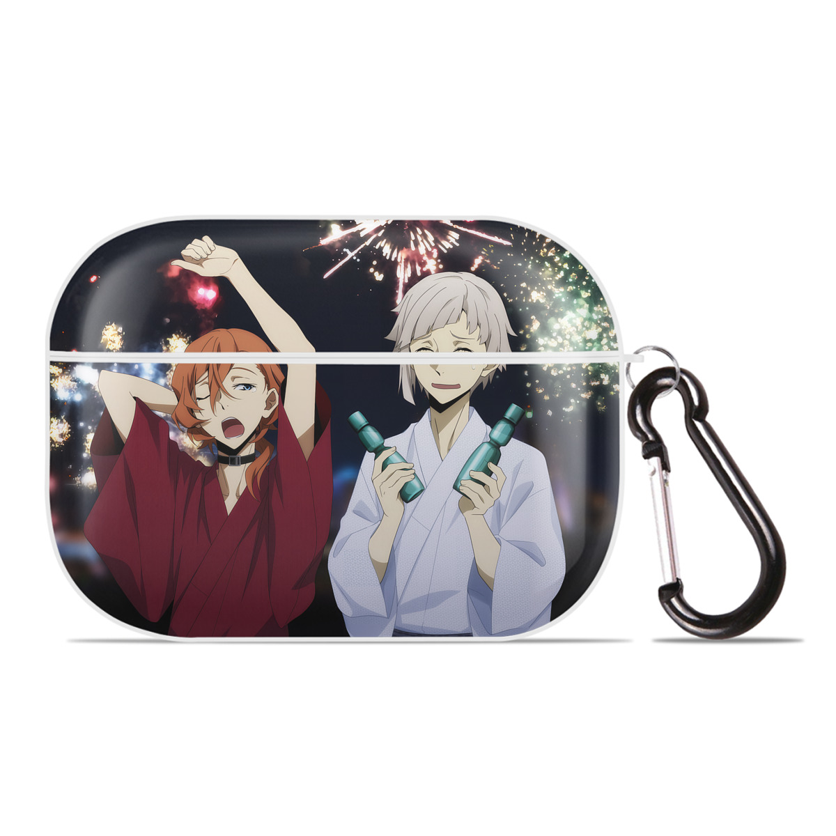 （画像用） 文豪ストレイドッグス Bungo Stray Dogs 【AirPods Pro用】ハードシェル保護ケース 耐衝撃・防指紋・カラビナ付き商品仕様