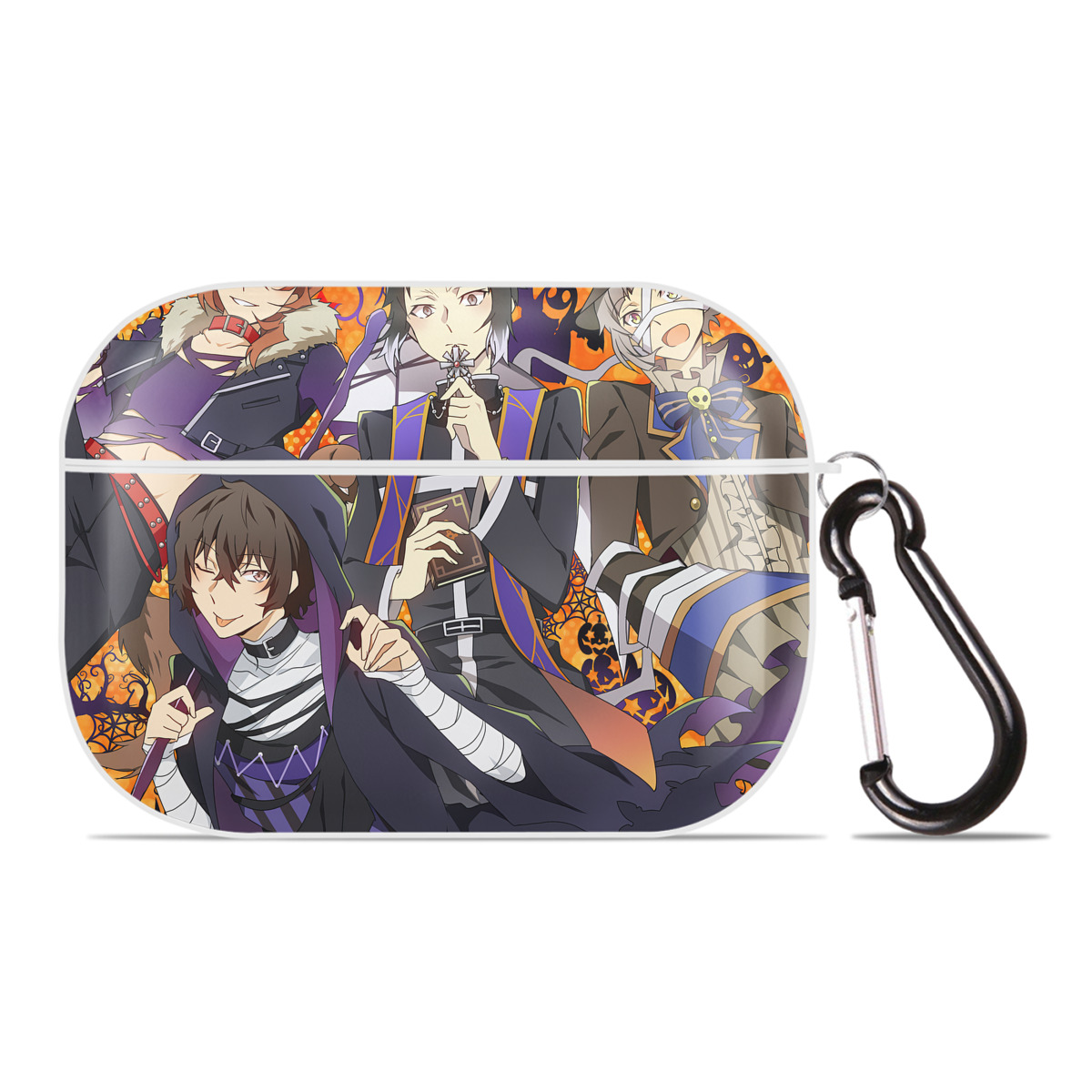 （画像用） 文豪ストレイドッグス Bungo Stray Dogs 【AirPods Pro用】ハードシェル保護ケース 耐衝撃・防指紋・カラビナ付き商品仕様