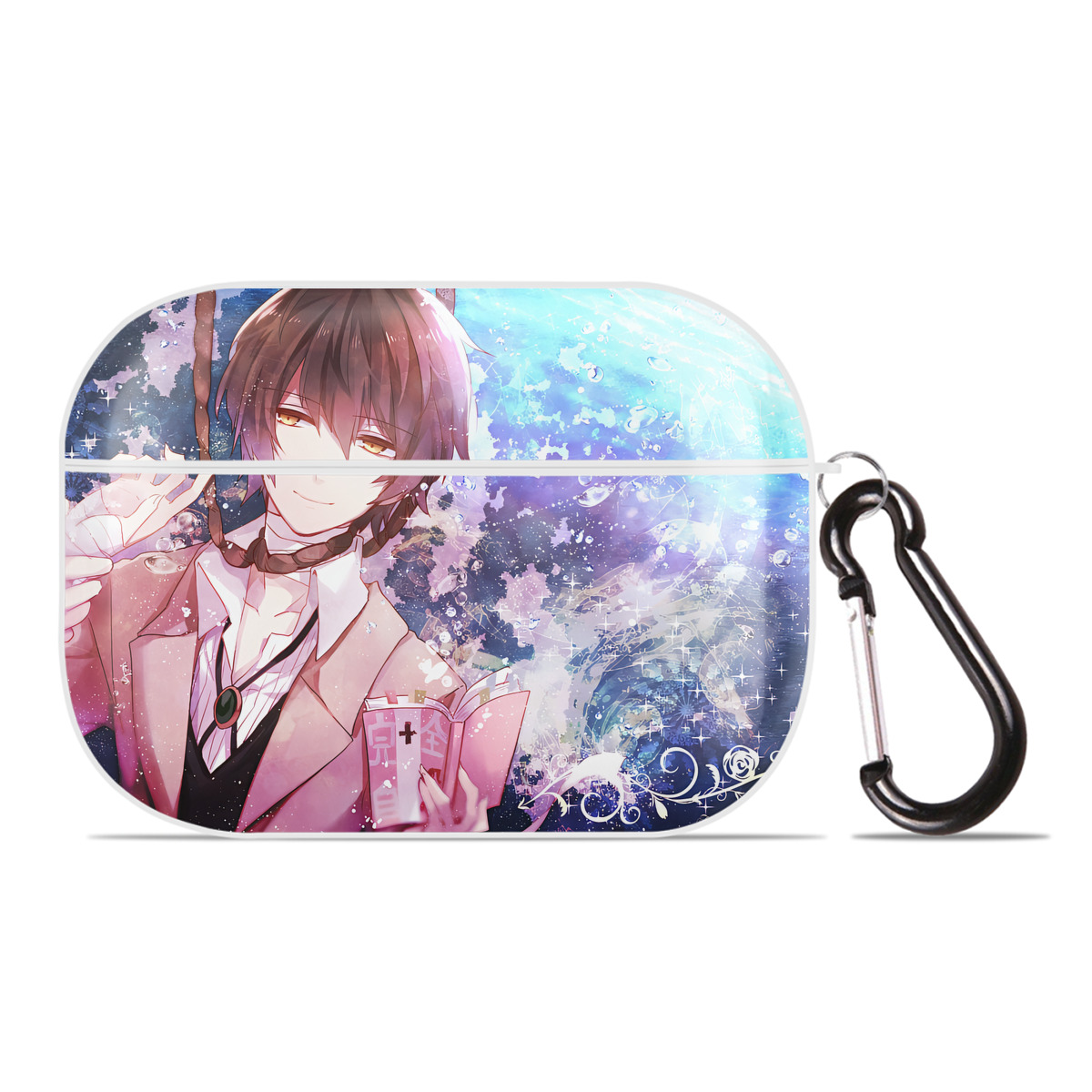 （画像用） 文豪ストレイドッグス Bungo Stray Dogs 【AirPods Pro用】ハードシェル保護ケース 耐衝撃・防指紋・カラビナ付き商品仕様