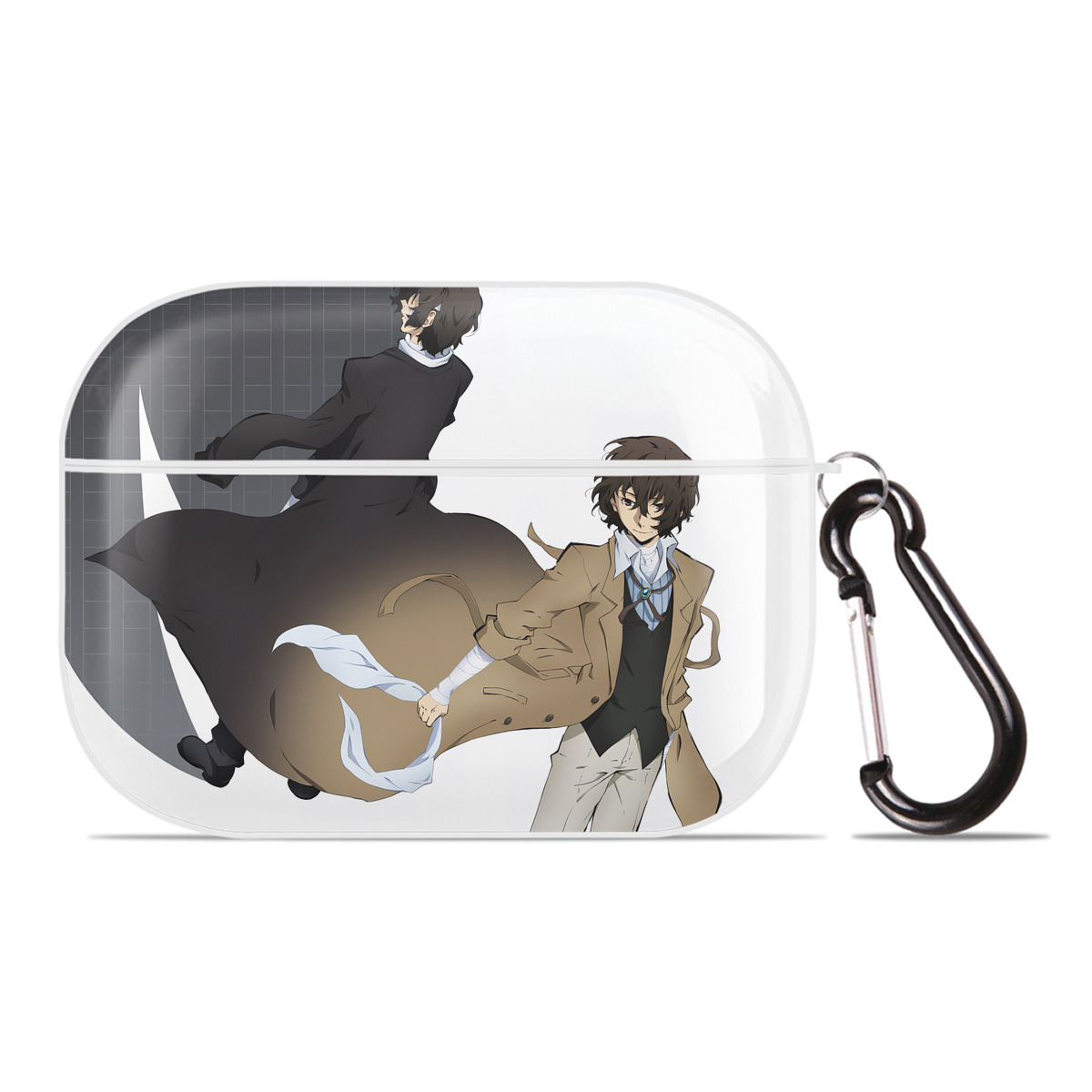 （画像用） 文豪ストレイドッグス Bungo Stray Dogs 【AirPods Pro用】ハードシェル保護ケース 耐衝撃・防指紋・カラビナ付き商品仕様