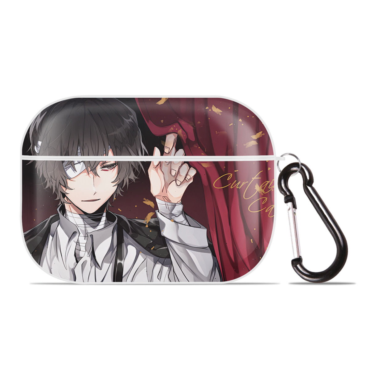 （画像用） 文豪ストレイドッグス Bungo Stray Dogs 【AirPods Pro用】ハードシェル保護ケース 耐衝撃・防指紋・カラビナ付き商品仕様