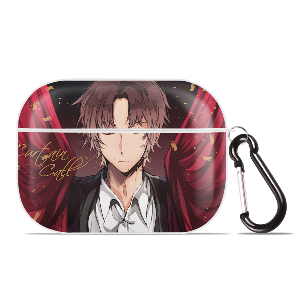 （画像用） 文豪ストレイドッグス Bungo Stray Dogs 【AirPods Pro用】ハードシェル保護ケース 耐衝撃・防指紋・カラビナ付き商品仕様