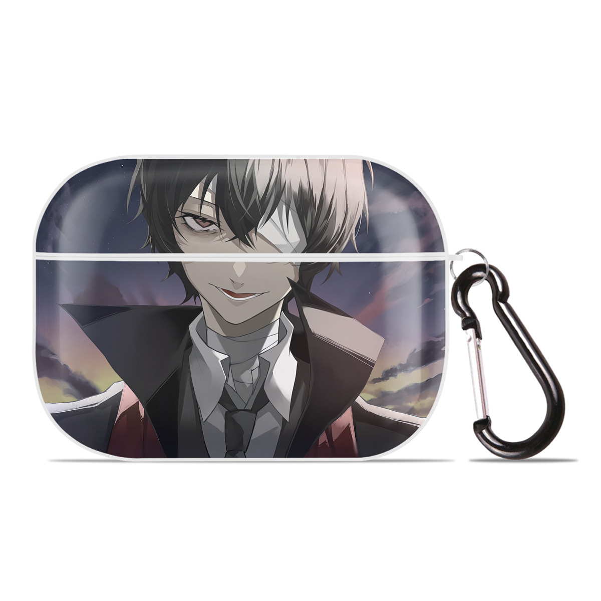 （画像用） 文豪ストレイドッグス Bungo Stray Dogs 【AirPods Pro用】ハードシェル保護ケース 耐衝撃・防指紋・カラビナ付き商品仕様