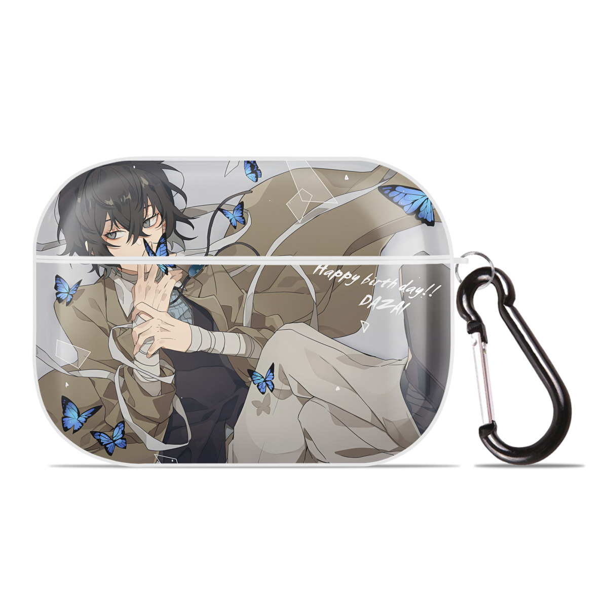 （画像用） 文豪ストレイドッグス Bungo Stray Dogs 【AirPods Pro用】ハードシェル保護ケース 耐衝撃・防指紋・カラビナ付き商品仕様