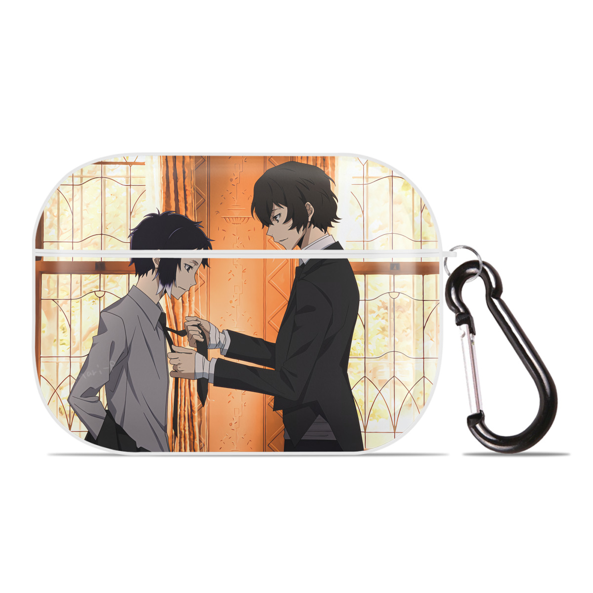 （画像用） 文豪ストレイドッグス Bungo Stray Dogs 【AirPods Pro用】ハードシェル保護ケース 耐衝撃・防指紋・カラビナ付き商品仕様