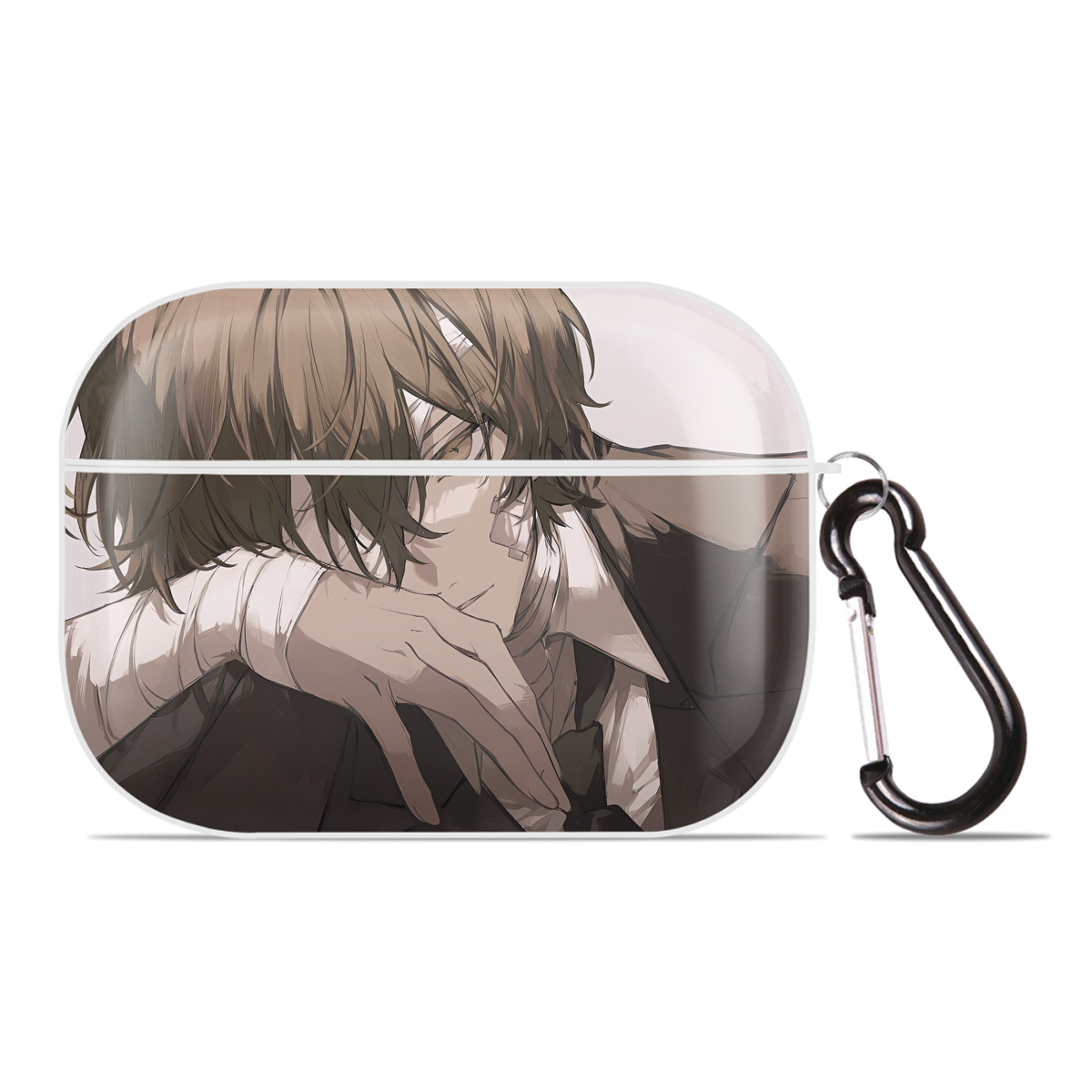 （画像用） 文豪ストレイドッグス Bungo Stray Dogs 【AirPods Pro用】ハードシェル保護ケース 耐衝撃・防指紋・カラビナ付き商品仕様