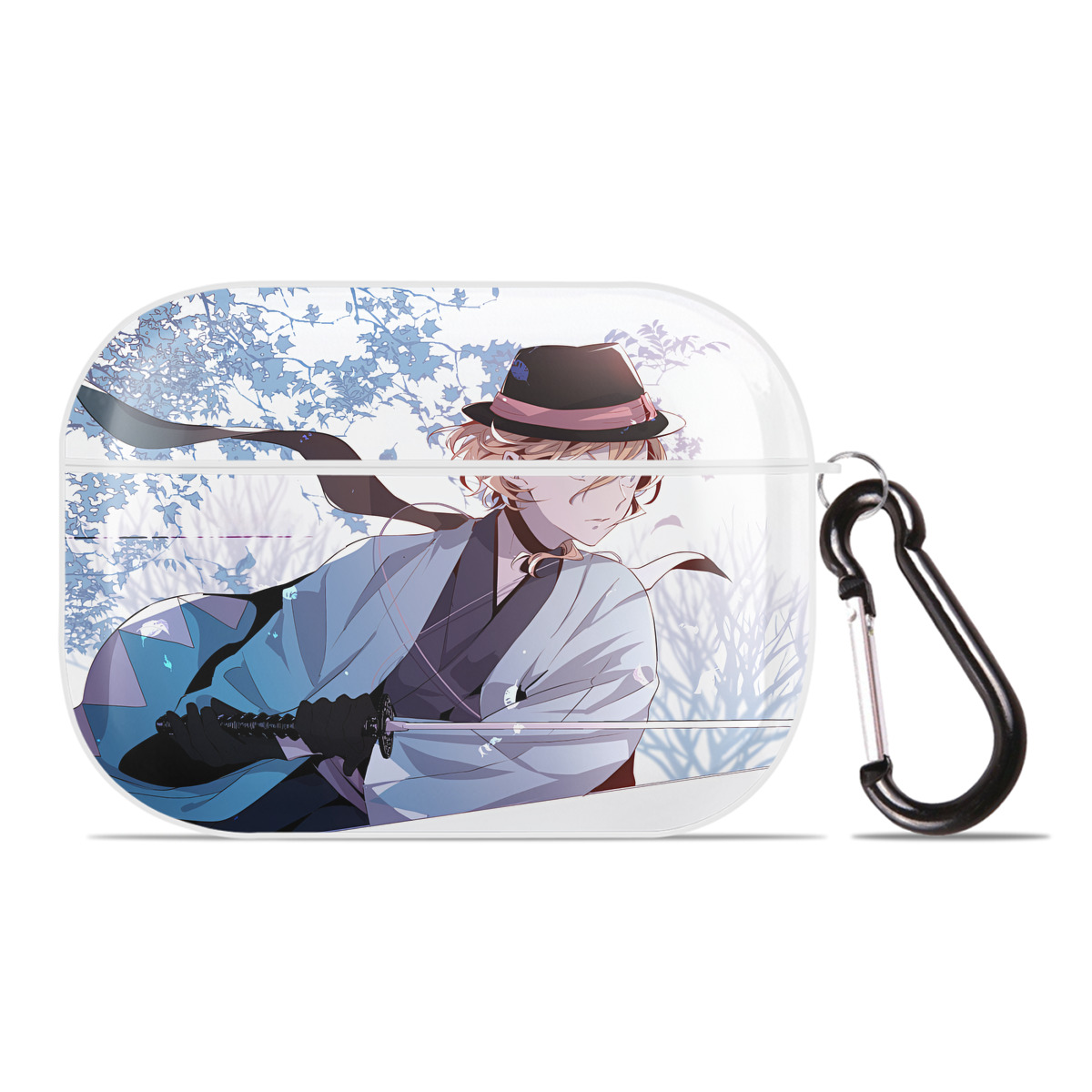 （画像用） 文豪ストレイドッグス Bungo Stray Dogs 【AirPods Pro用】ハードシェル保護ケース 耐衝撃・防指紋・カラビナ付き商品仕様