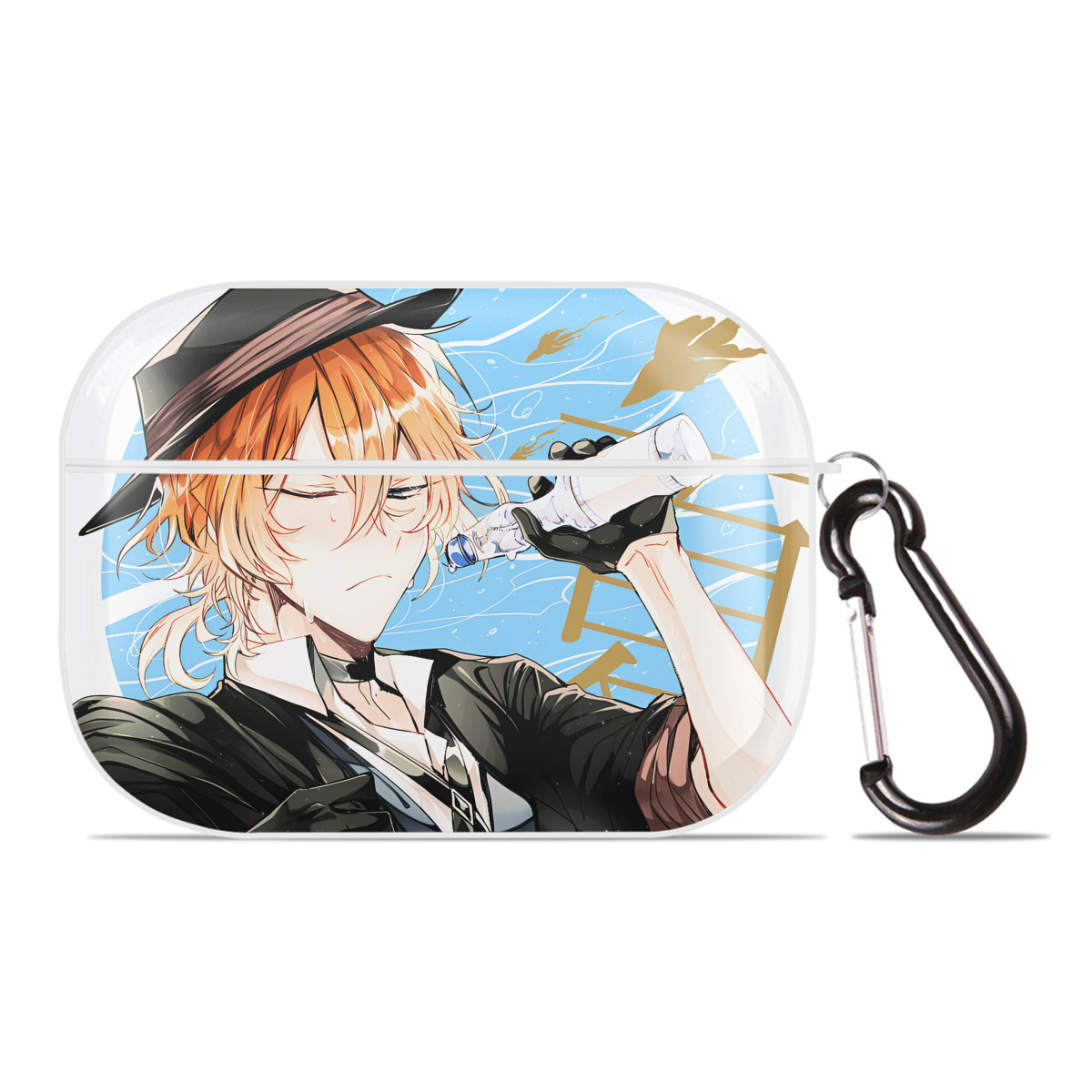 （画像用） 文豪ストレイドッグス Bungo Stray Dogs 【AirPods Pro用】ハードシェル保護ケース 耐衝撃・防指紋・カラビナ付き商品仕様