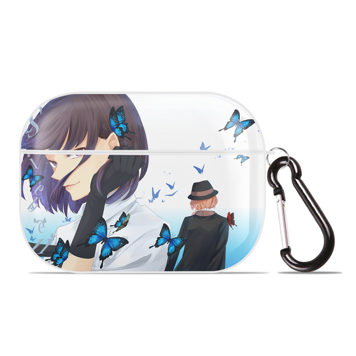 （画像用） 文豪ストレイドッグス Bungo Stray Dogs 【AirPods Pro用】ハードシェル保護ケース 耐衝撃・防指紋・カラビナ付き商品仕様