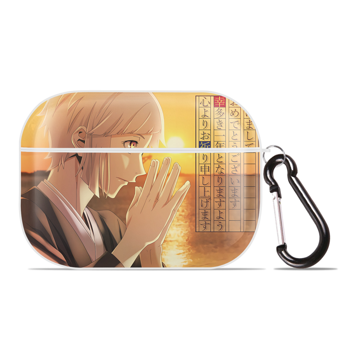 （画像用） 文豪ストレイドッグス Bungo Stray Dogs 【AirPods Pro用】ハードシェル保護ケース 耐衝撃・防指紋・カラビナ付き商品仕様