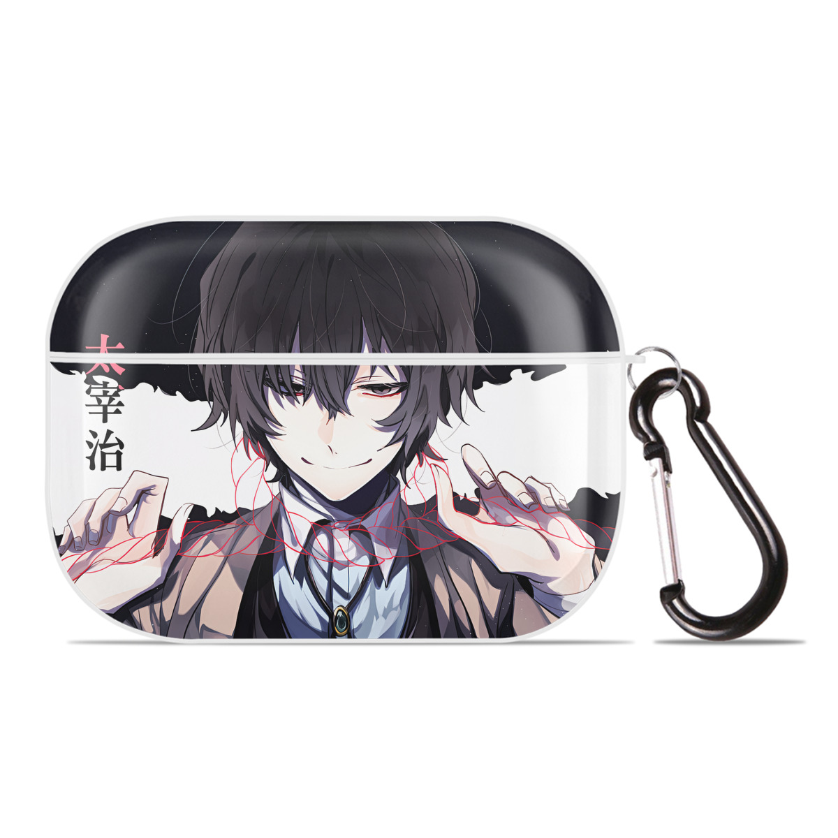 （画像用） 文豪ストレイドッグス Bungo Stray Dogs 【AirPods Pro用】ハードシェル保護ケース 耐衝撃・防指紋・カラビナ付き商品仕様