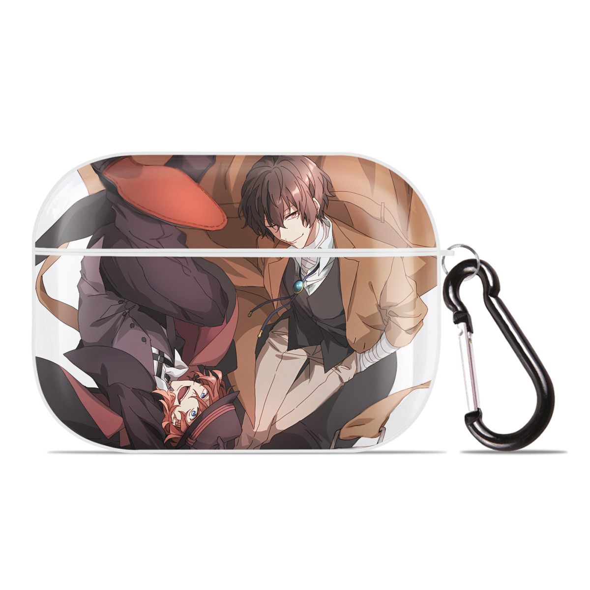 （画像用） 文豪ストレイドッグス Bungo Stray Dogs 【AirPods Pro用】ハードシェル保護ケース 耐衝撃・防指紋・カラビナ付き商品仕様