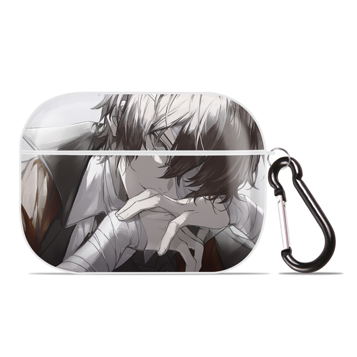 （画像用） 文豪ストレイドッグス Bungo Stray Dogs 【AirPods Pro用】ハードシェル保護ケース 耐衝撃・防指紋・カラビナ付き商品仕様