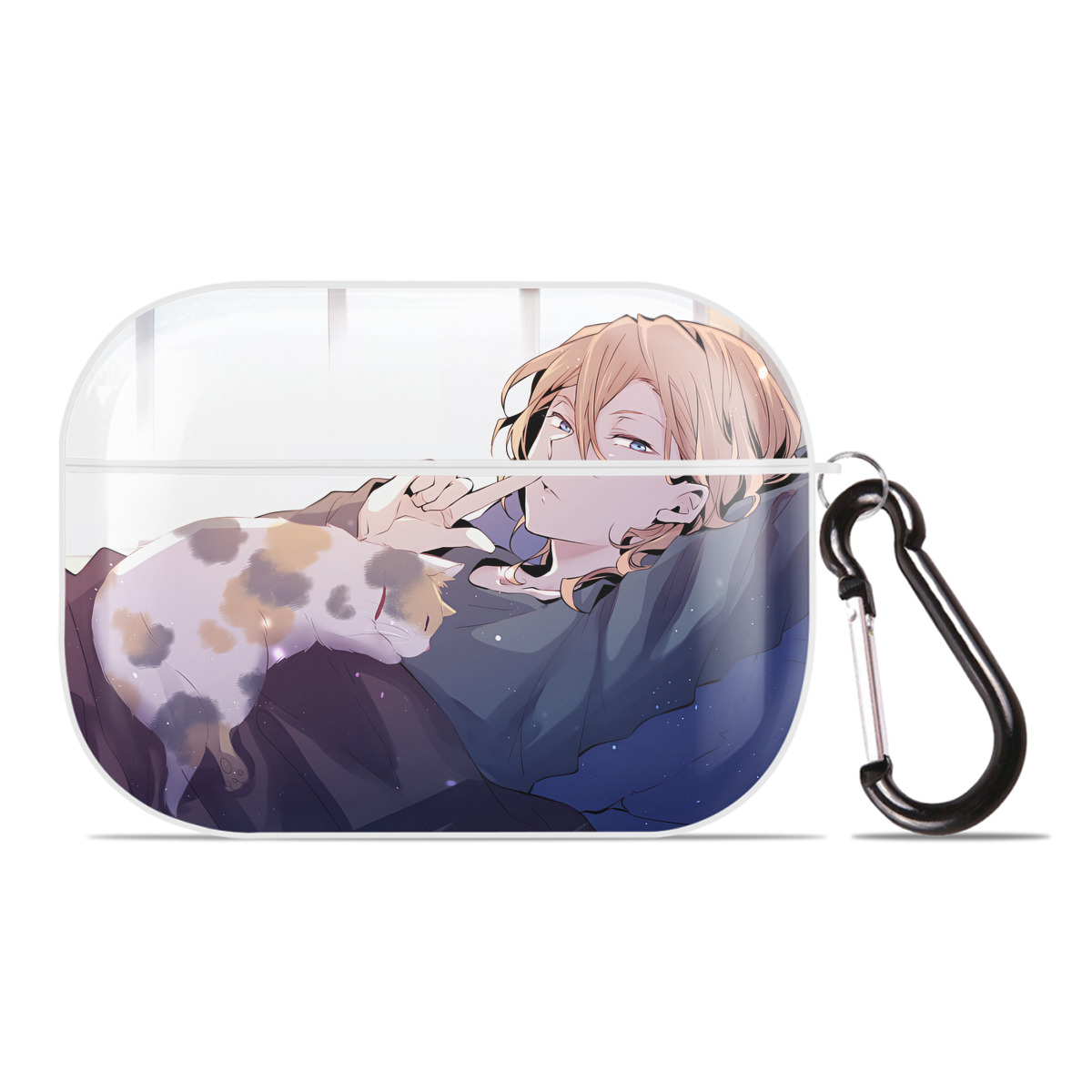（画像用） 文豪ストレイドッグス Bungo Stray Dogs 【AirPods Pro用】ハードシェル保護ケース 耐衝撃・防指紋・カラビナ付き商品仕様