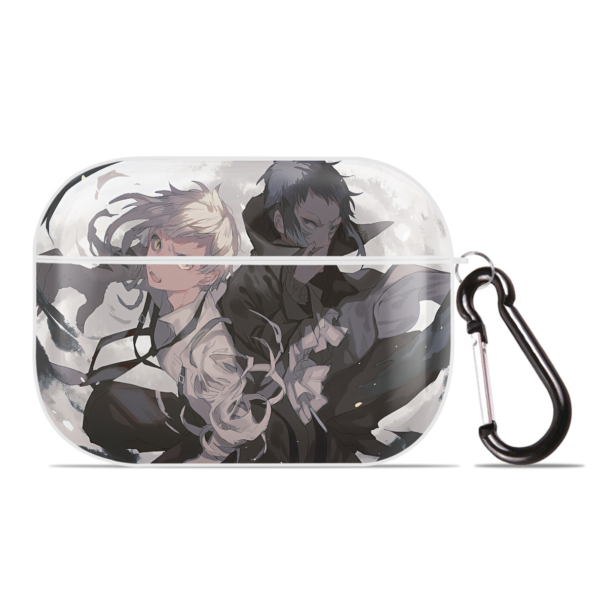 （画像用） 文豪ストレイドッグス Bungo Stray Dogs 【AirPods Pro用】ハードシェル保護ケース 耐衝撃・防指紋・カラビナ付き商品仕様