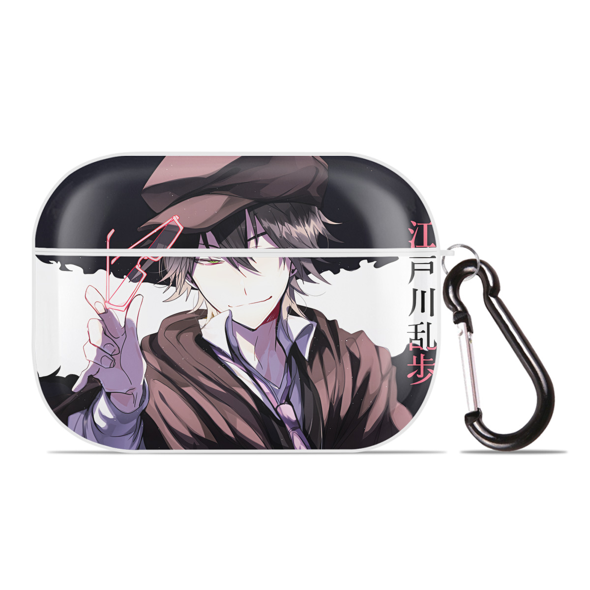 （画像用） 文豪ストレイドッグス Bungo Stray Dogs 【AirPods Pro用】ハードシェル保護ケース 耐衝撃・防指紋・カラビナ付き商品仕様