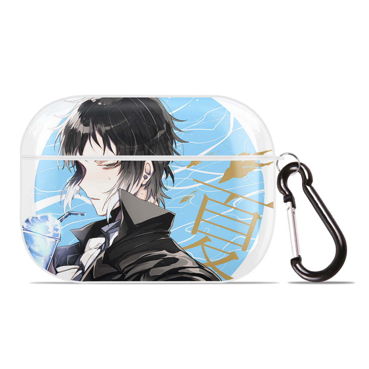 （画像用） 文豪ストレイドッグス Bungo Stray Dogs 【AirPods Pro用】ハードシェル保護ケース 耐衝撃・防指紋・カラビナ付き商品仕様