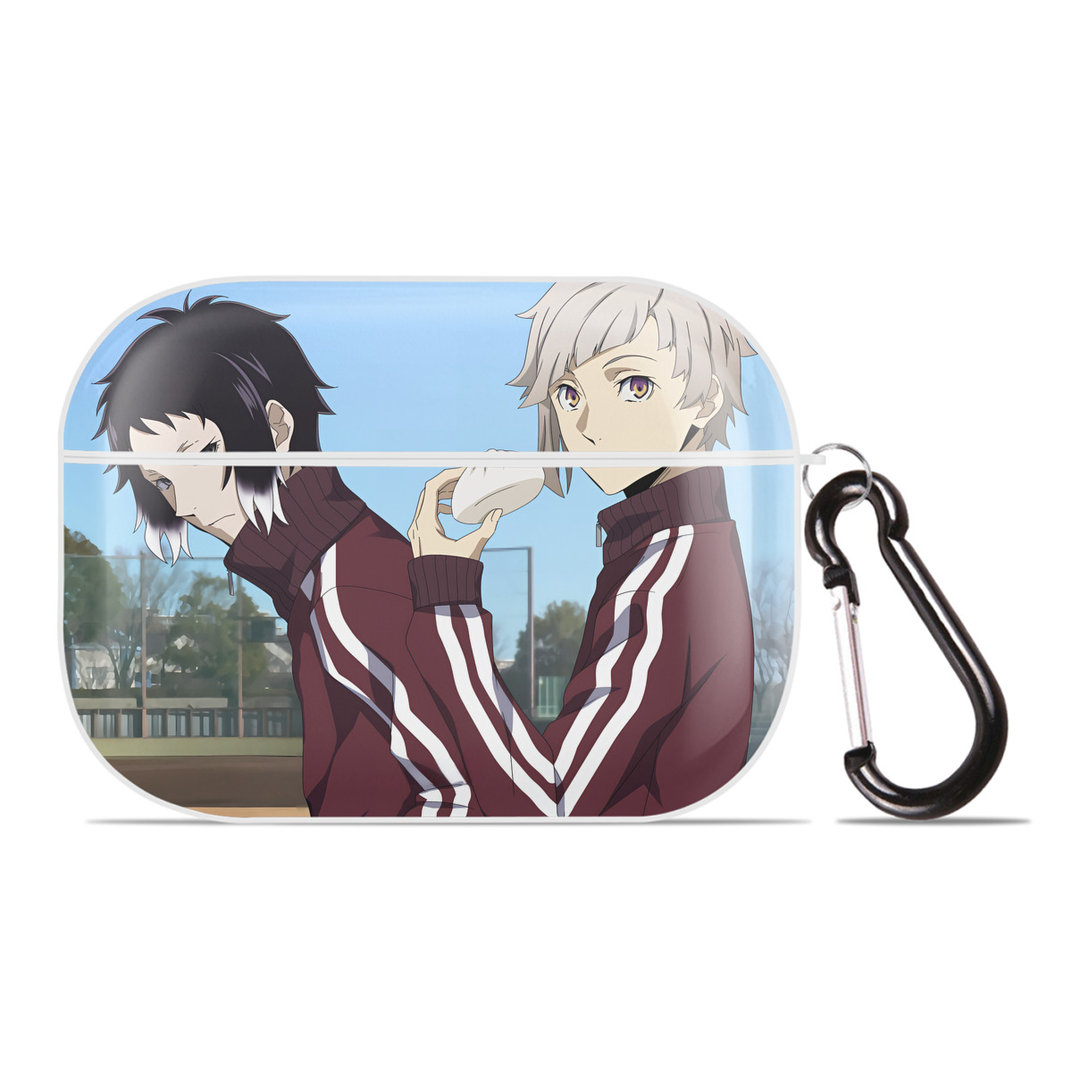 （画像用） 文豪ストレイドッグス Bungo Stray Dogs 【AirPods Pro用】ハードシェル保護ケース 耐衝撃・防指紋・カラビナ付き商品仕様