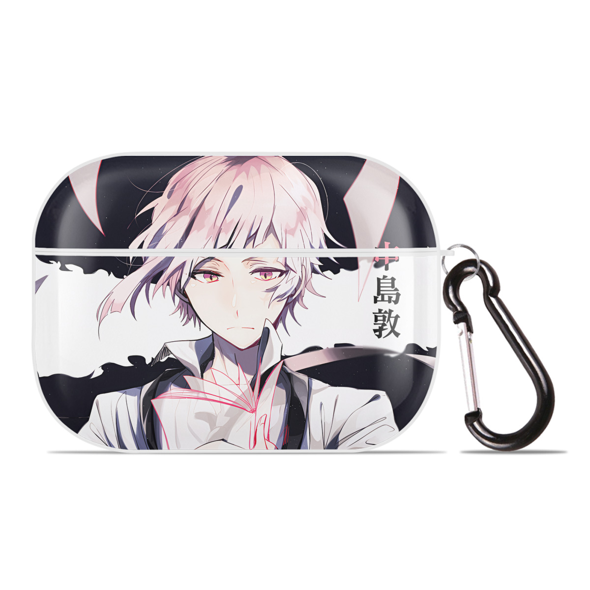 （画像用） 文豪ストレイドッグス Bungo Stray Dogs 【AirPods Pro用】ハードシェル保護ケース 耐衝撃・防指紋・カラビナ付き商品仕様