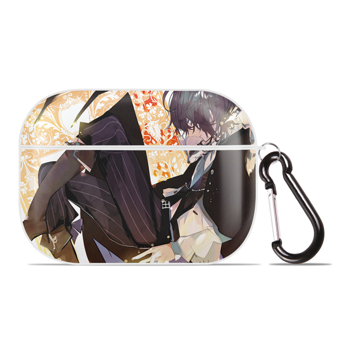 （画像用） 文豪ストレイドッグス Bungo Stray Dogs 【AirPods Pro用】ハードシェル保護ケース 耐衝撃・防指紋・カラビナ付き商品仕様