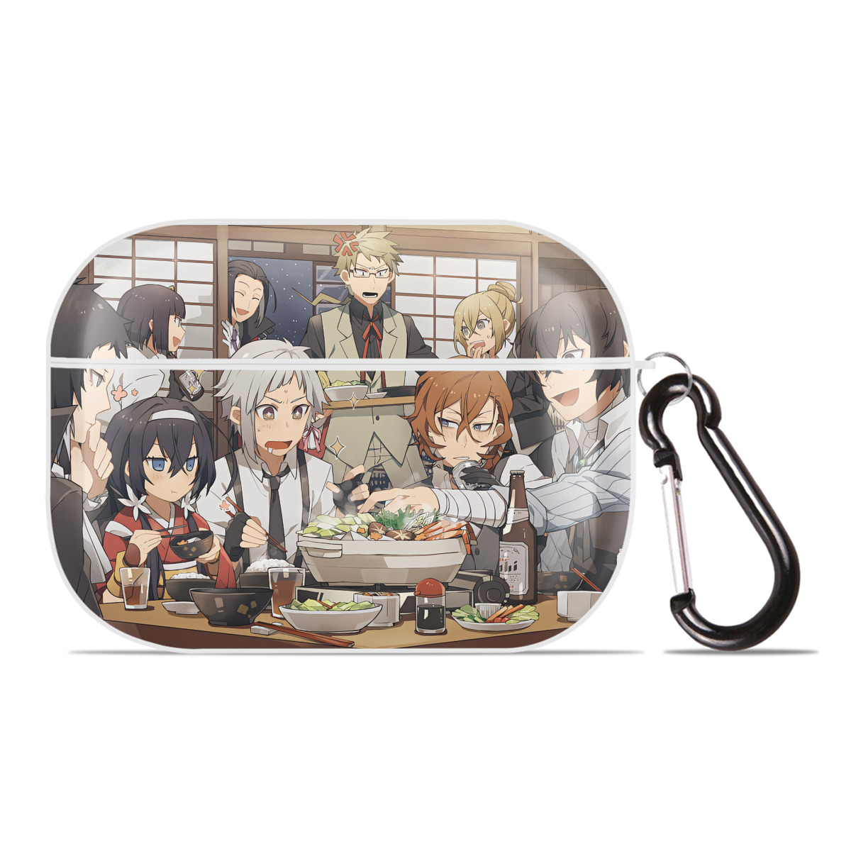 （画像用） 文豪ストレイドッグス Bungo Stray Dogs 【AirPods Pro用】ハードシェル保護ケース 耐衝撃・防指紋・カラビナ付き商品仕様