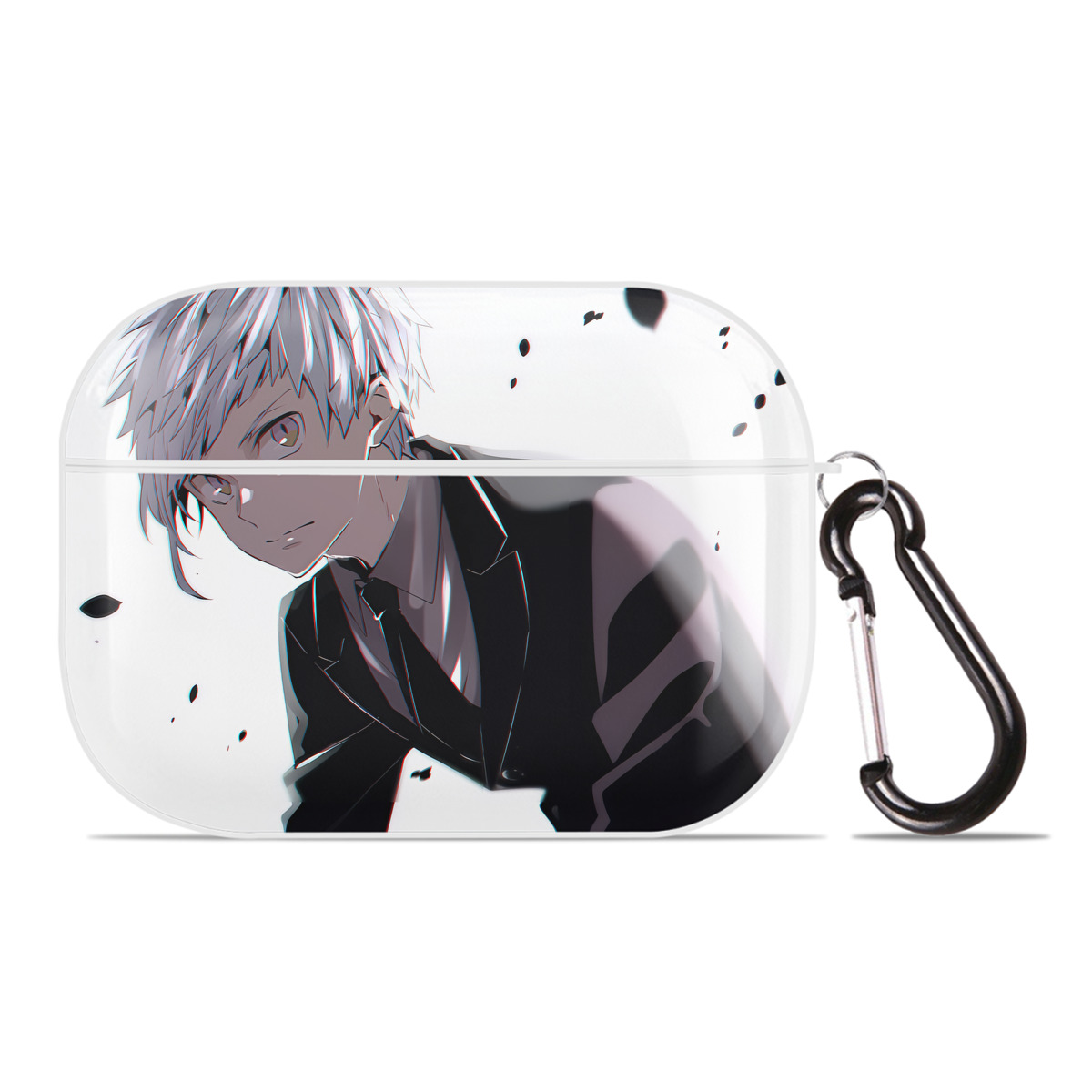 （画像用） 文豪ストレイドッグス Bungo Stray Dogs 【AirPods Pro用】ハードシェル保護ケース 耐衝撃・防指紋・カラビナ付き商品仕様