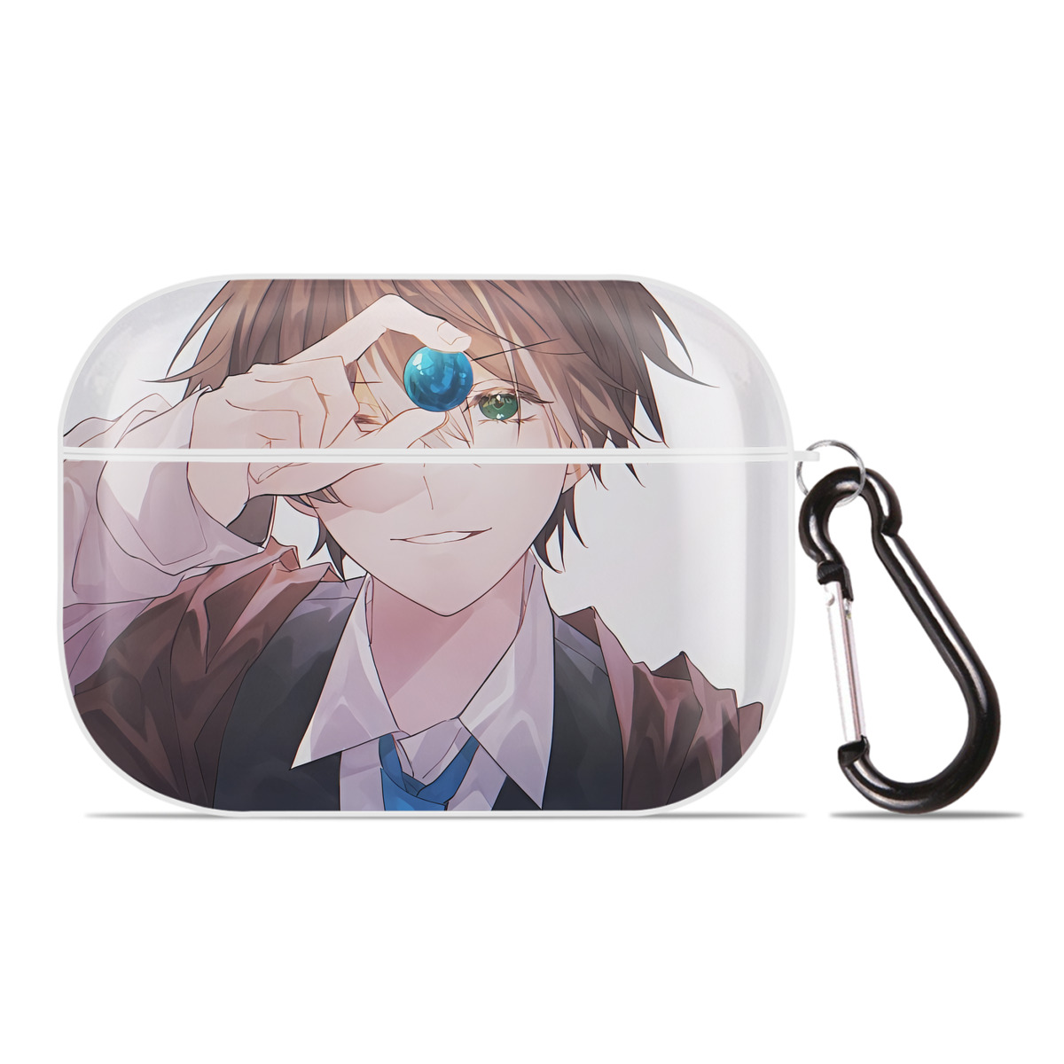 （画像用） 文豪ストレイドッグス Bungo Stray Dogs 【AirPods Pro用】ハードシェル保護ケース 耐衝撃・防指紋・カラビナ付き商品仕様