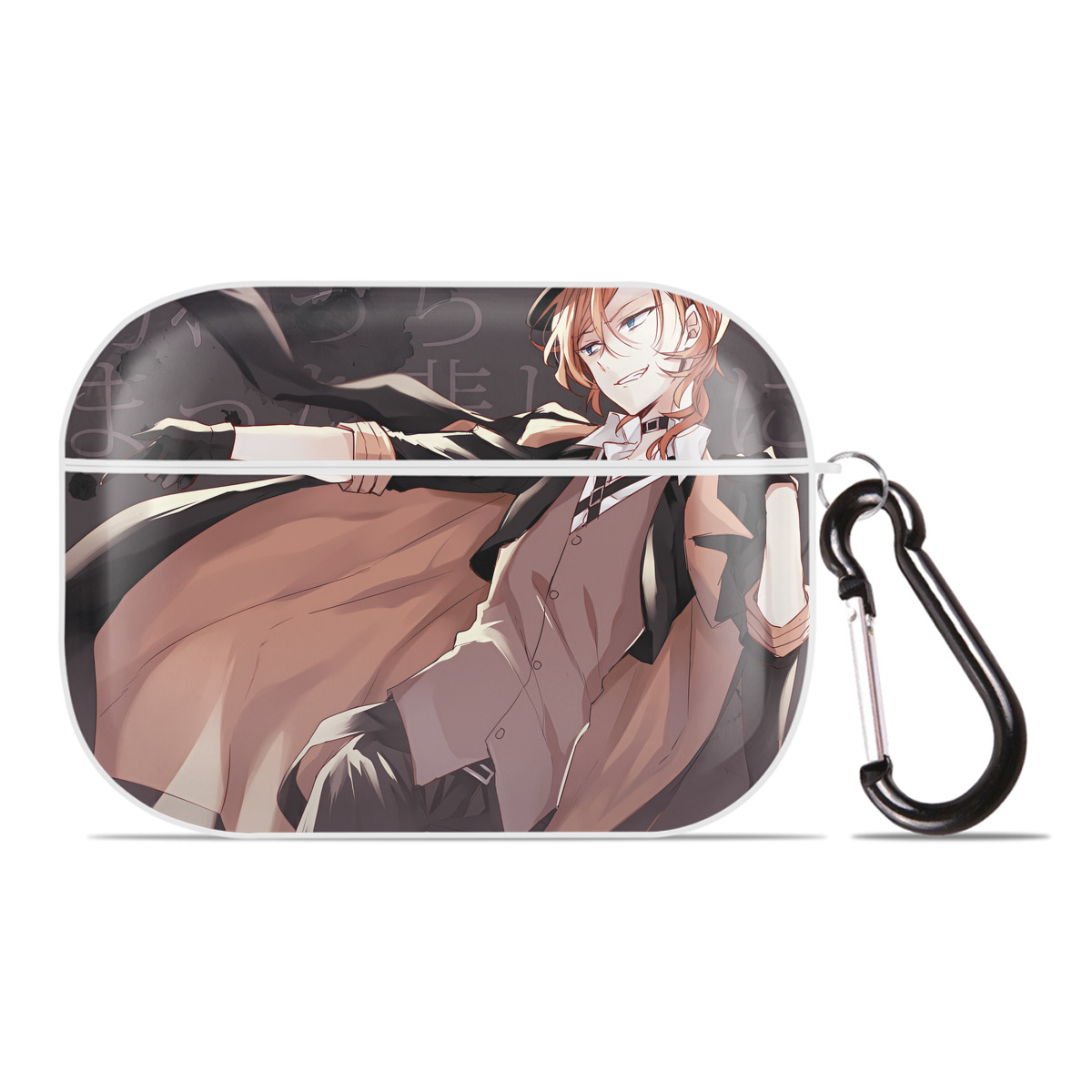 （画像用） 文豪ストレイドッグス Bungo Stray Dogs 【AirPods Pro用】ハードシェル保護ケース 耐衝撃・防指紋・カラビナ付き商品仕様