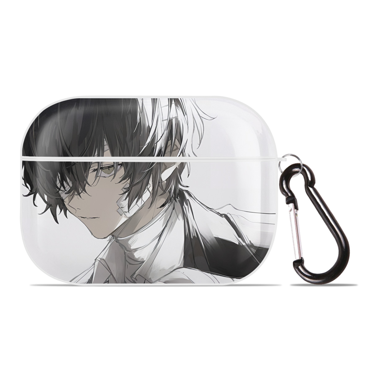 （画像用） 文豪ストレイドッグス Bungo Stray Dogs 【AirPods Pro用】ハードシェル保護ケース 耐衝撃・防指紋・カラビナ付き商品仕様