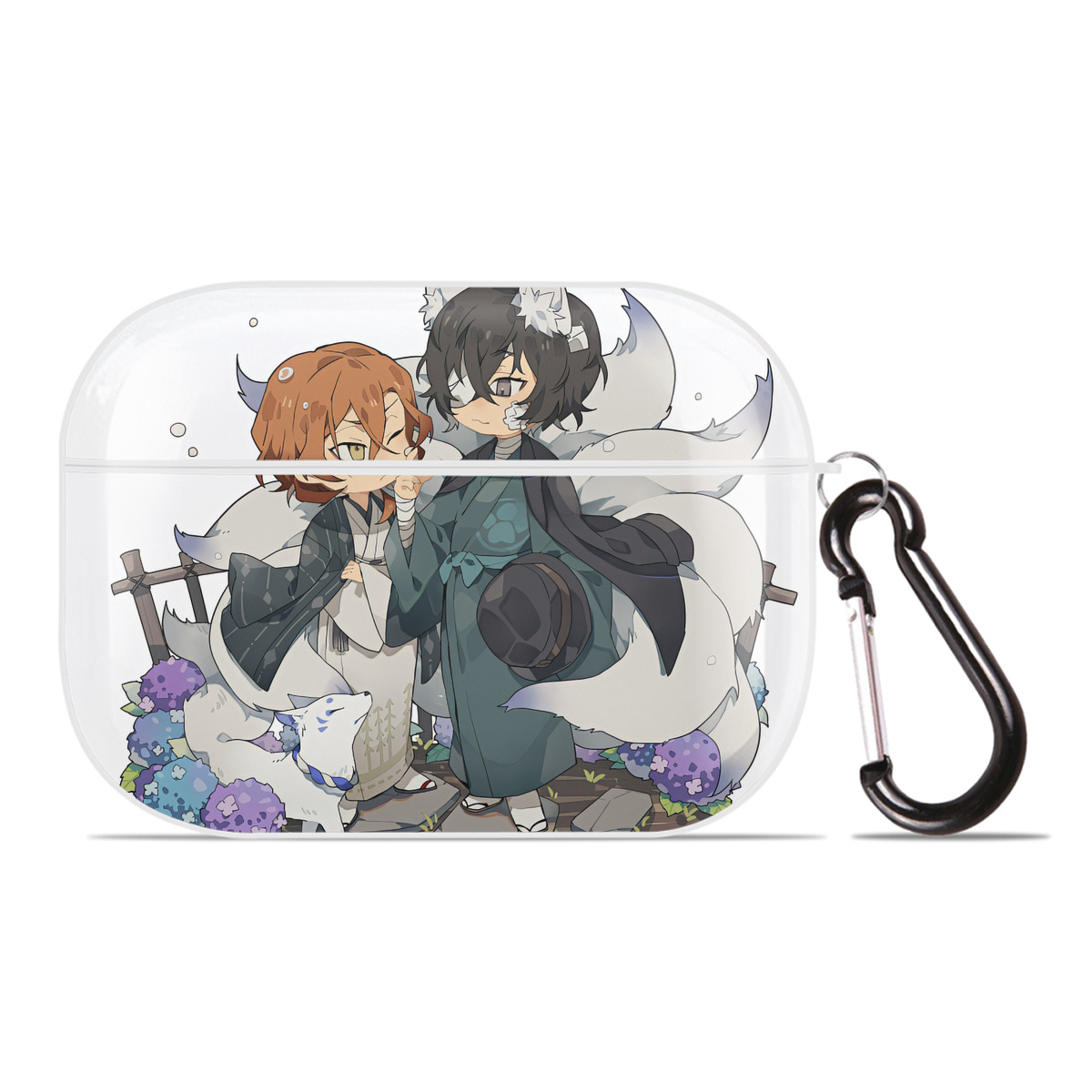 （画像用） 文豪ストレイドッグス Bungo Stray Dogs 【AirPods Pro用】ハードシェル保護ケース 耐衝撃・防指紋・カラビナ付き商品仕様