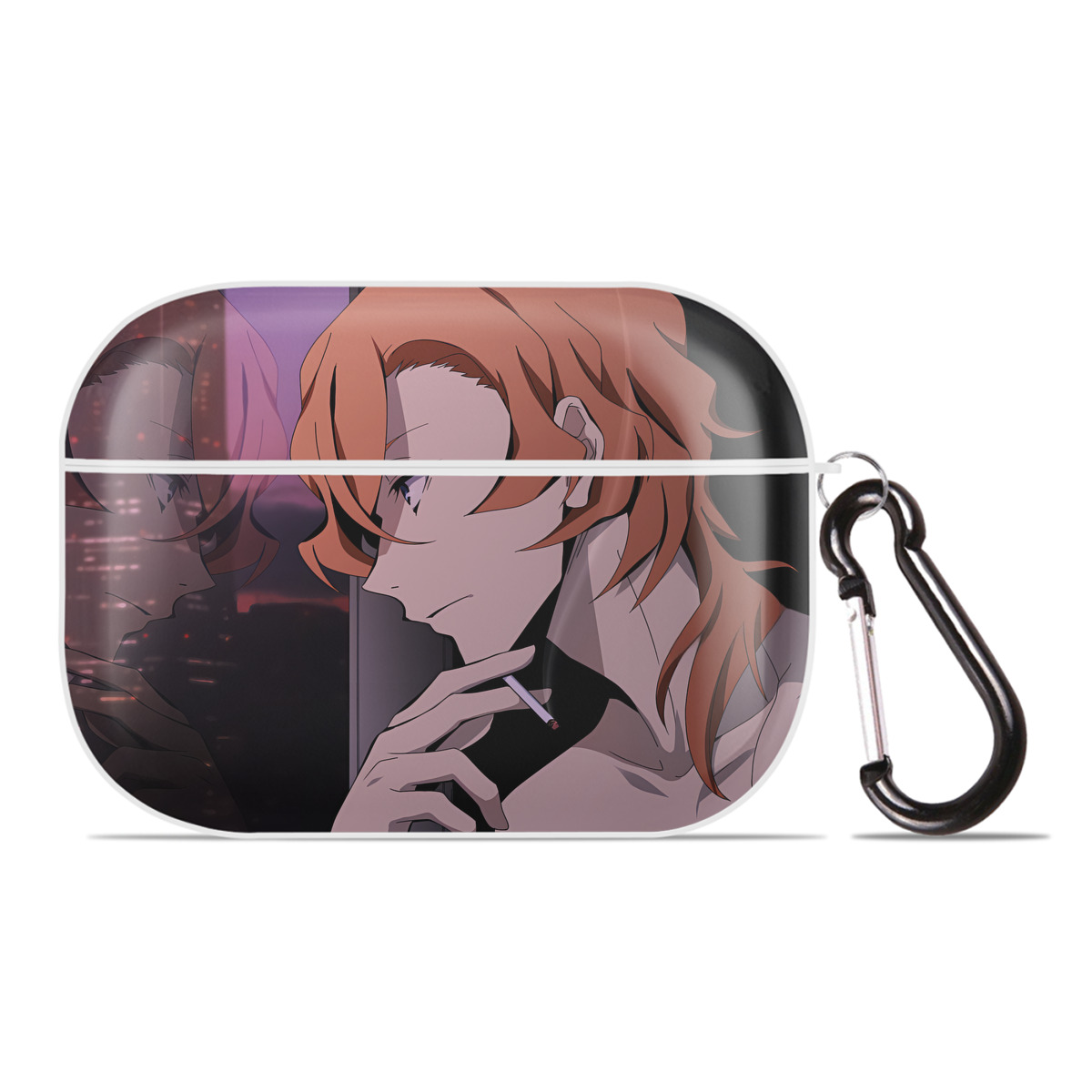 （画像用） 文豪ストレイドッグス Bungo Stray Dogs 【AirPods Pro用】ハードシェル保護ケース 耐衝撃・防指紋・カラビナ付き商品仕様