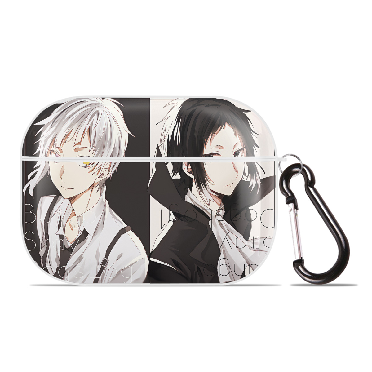 （画像用） 文豪ストレイドッグス Bungo Stray Dogs 【AirPods Pro用】ハードシェル保護ケース 耐衝撃・防指紋・カラビナ付き商品仕様
