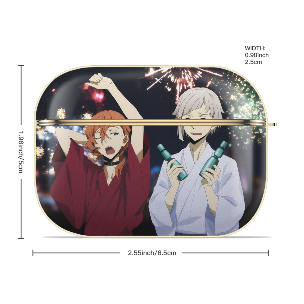 文豪ストレイドッグス Bungo Stray Dogs 【AirPods Pro用】ハードシェル保護ケース｜耐衝撃・防指紋・カラビナ付き商品仕様