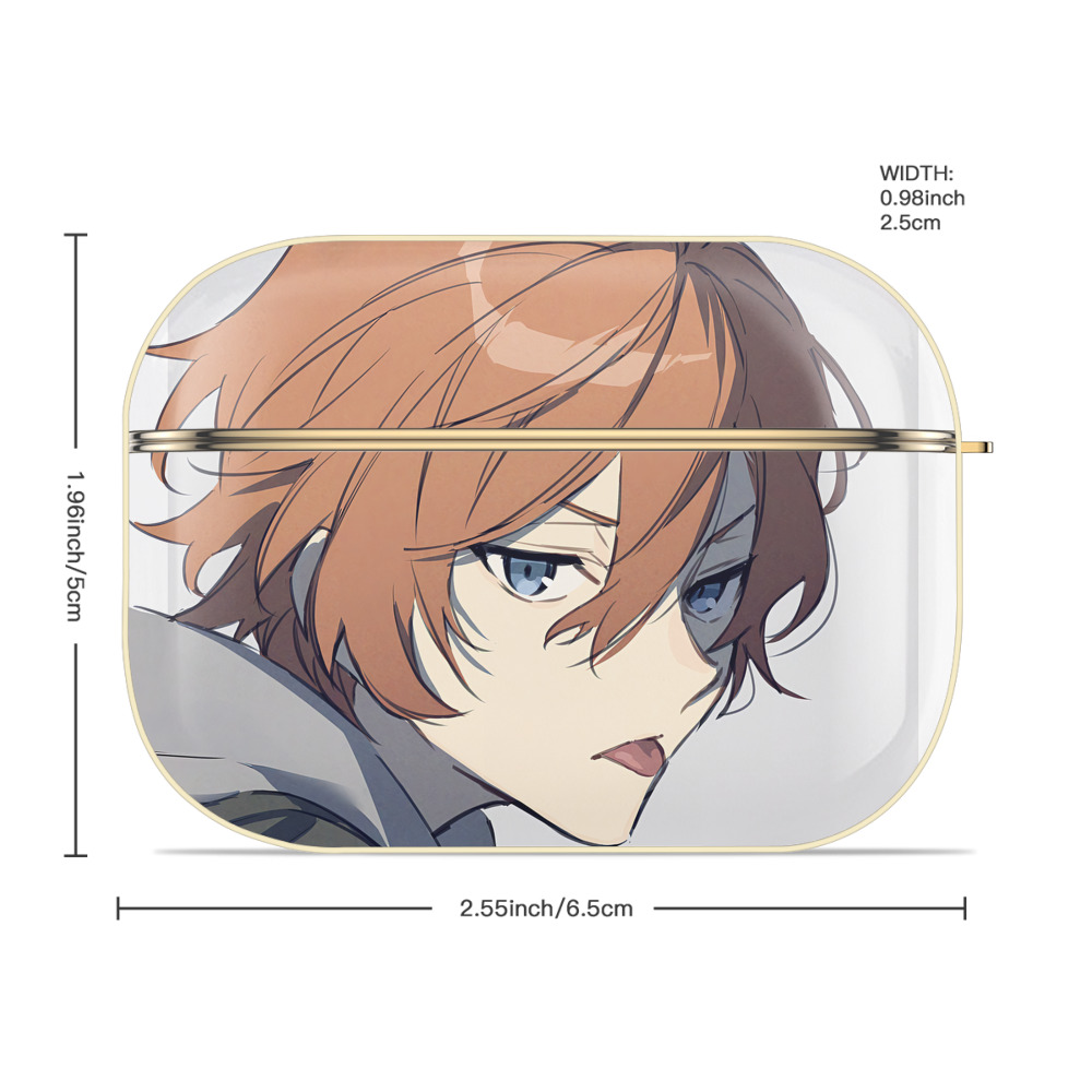 文豪ストレイドッグス Bungo Stray Dogs 【AirPods Pro用】ハードシェル保護ケース｜耐衝撃・防指紋・カラビナ付き商品仕様