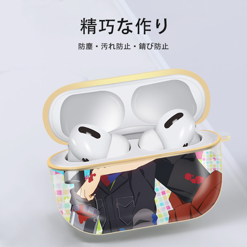 文豪ストレイドッグス Bungo Stray Dogs 【AirPods Pro用】ハードシェル保護ケース｜耐衝撃・防指紋・カラビナ付き商品仕様