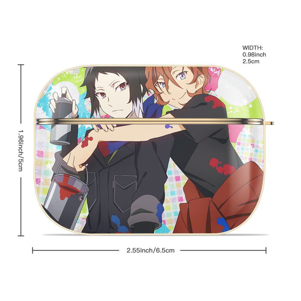 文豪ストレイドッグス Bungo Stray Dogs 【AirPods Pro用】ハードシェル保護ケース｜耐衝撃・防指紋・カラビナ付き商品仕様
