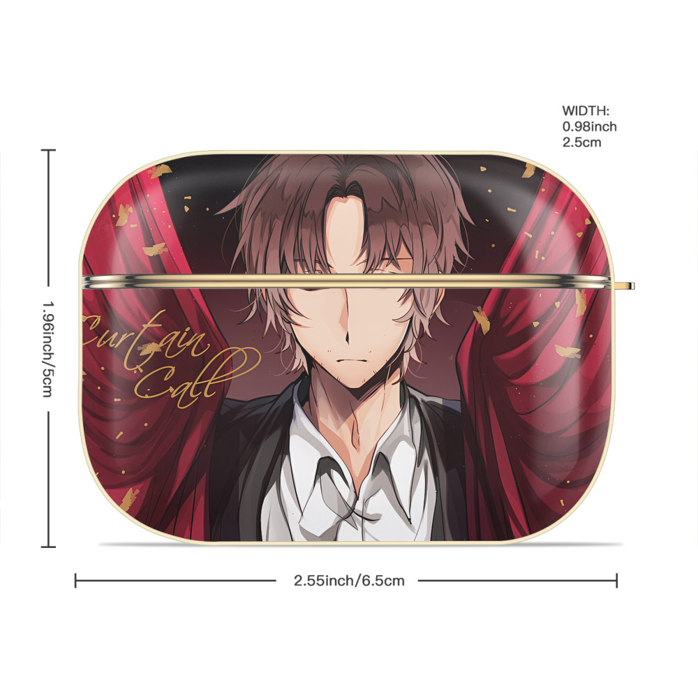 文豪ストレイドッグス Bungo Stray Dogs 【AirPods Pro用】ハードシェル保護ケース｜耐衝撃・防指紋・カラビナ付き商品仕様