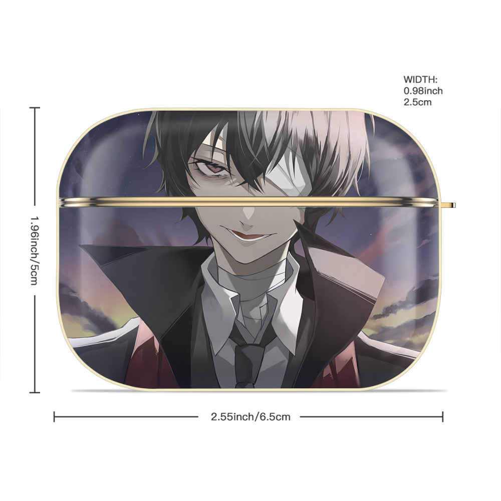 文豪ストレイドッグス Bungo Stray Dogs 【AirPods Pro用】ハードシェル保護ケース｜耐衝撃・防指紋・カラビナ付き商品仕様
