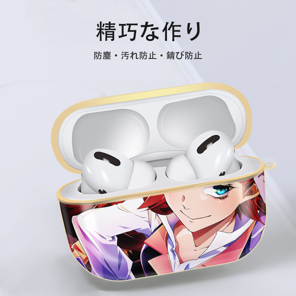 文豪ストレイドッグス Bungo Stray Dogs 【AirPods Pro用】ハードシェル保護ケース｜耐衝撃・防指紋・カラビナ付き商品仕様
