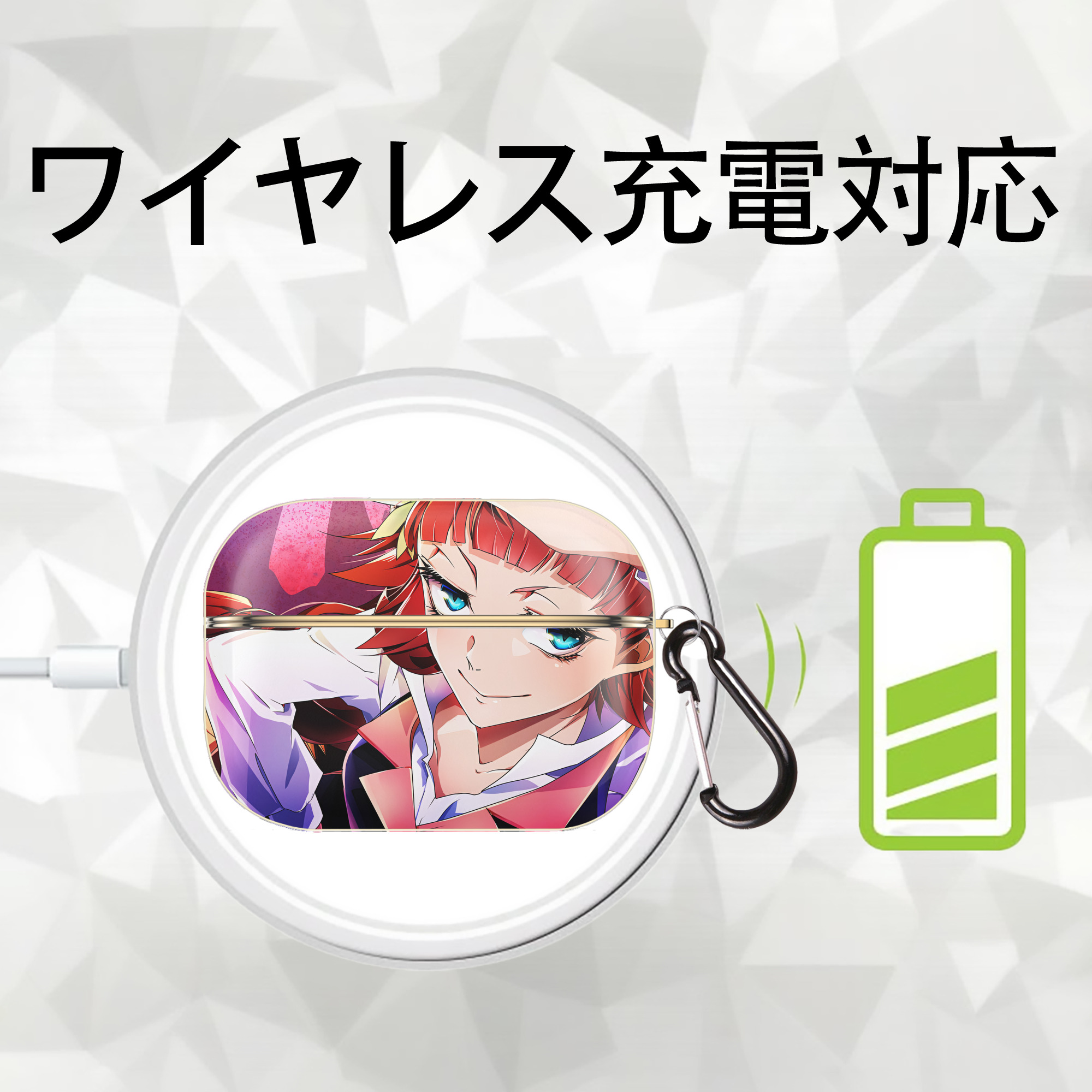 文豪ストレイドッグス Bungo Stray Dogs 【AirPods Pro用】ハードシェル保護ケース｜耐衝撃・防指紋・カラビナ付き商品仕様