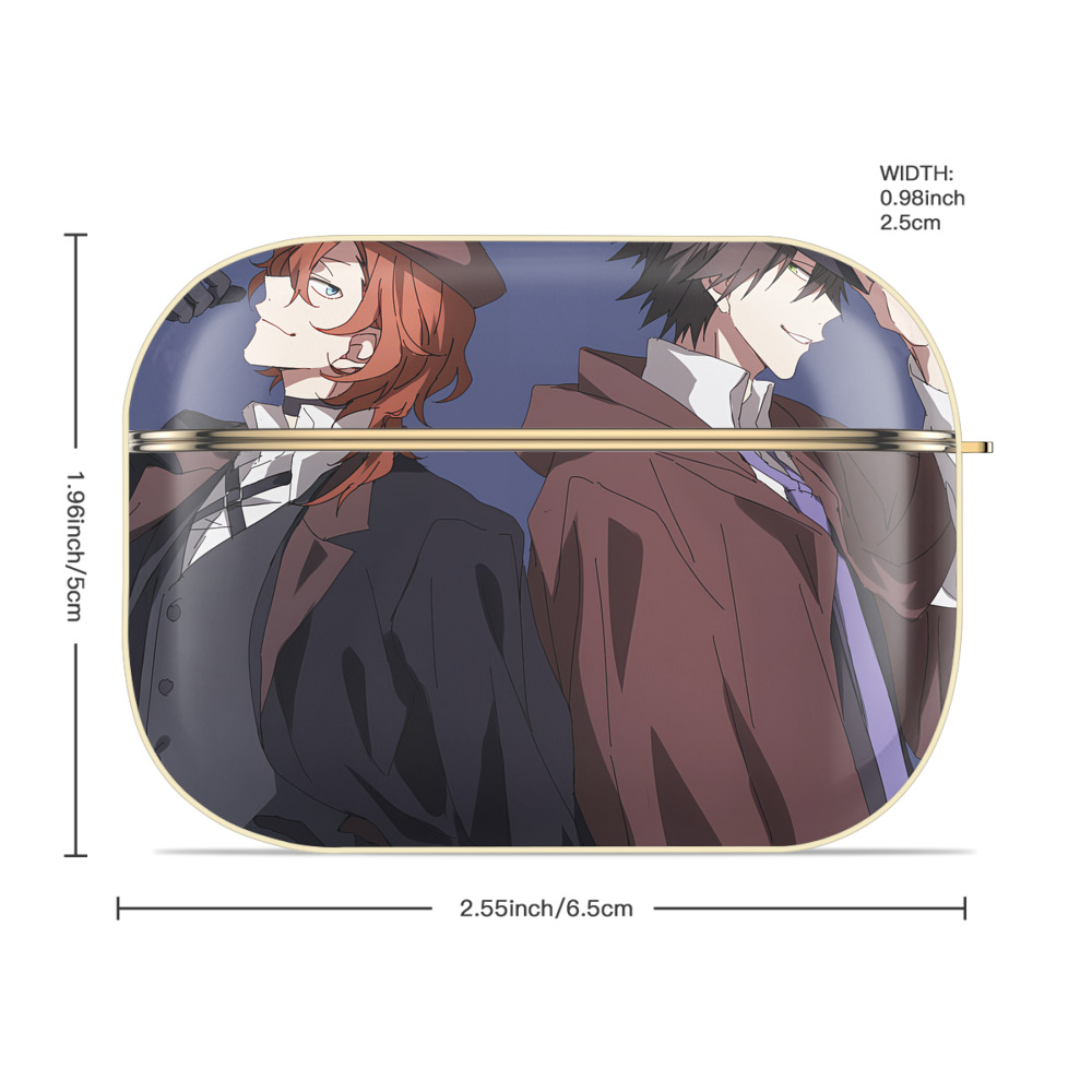 文豪ストレイドッグス Bungo Stray Dogs 【AirPods Pro用】ハードシェル保護ケース｜耐衝撃・防指紋・カラビナ付き商品仕様