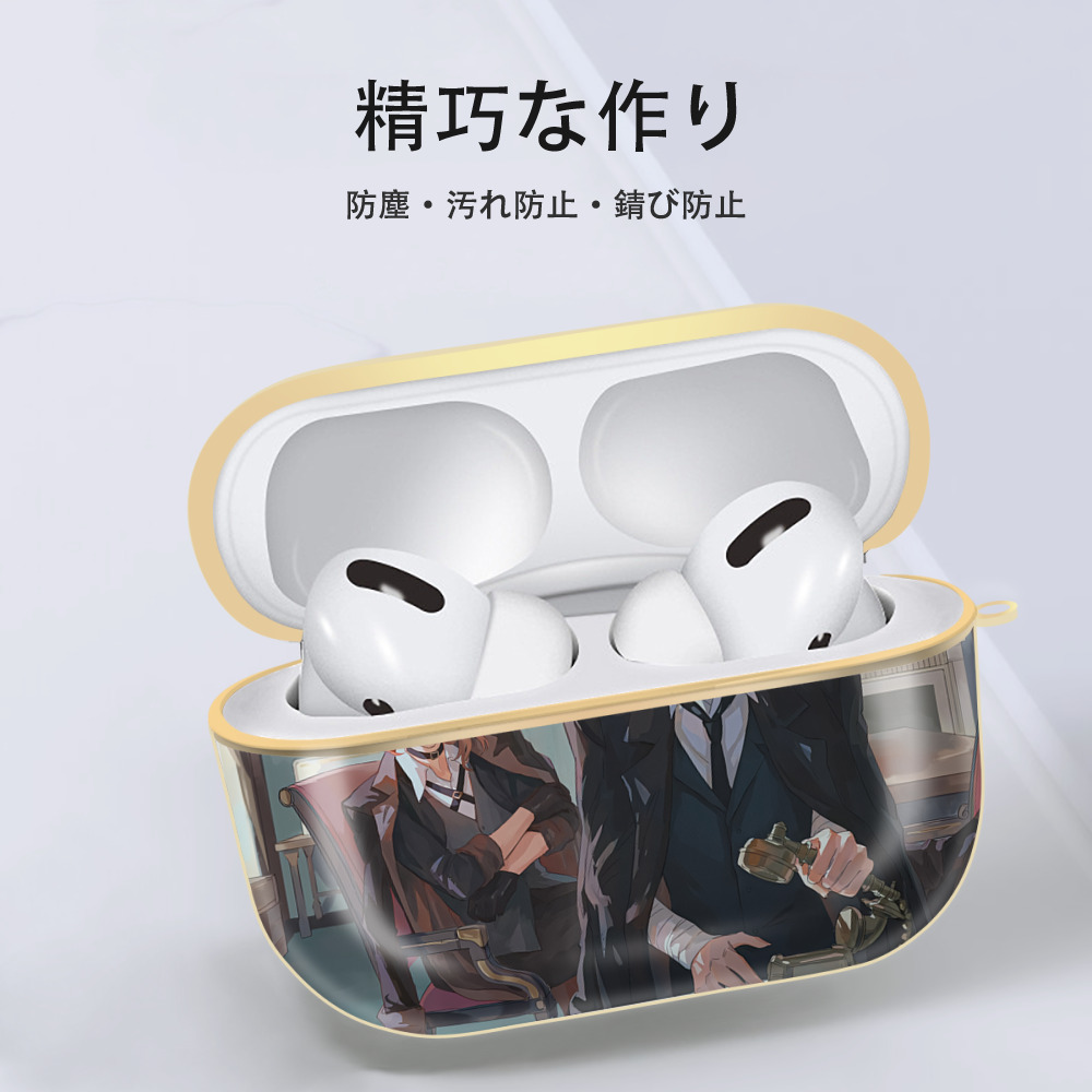 文豪ストレイドッグス Bungo Stray Dogs 【AirPods Pro用】ハードシェル保護ケース｜耐衝撃・防指紋・カラビナ付き商品仕様