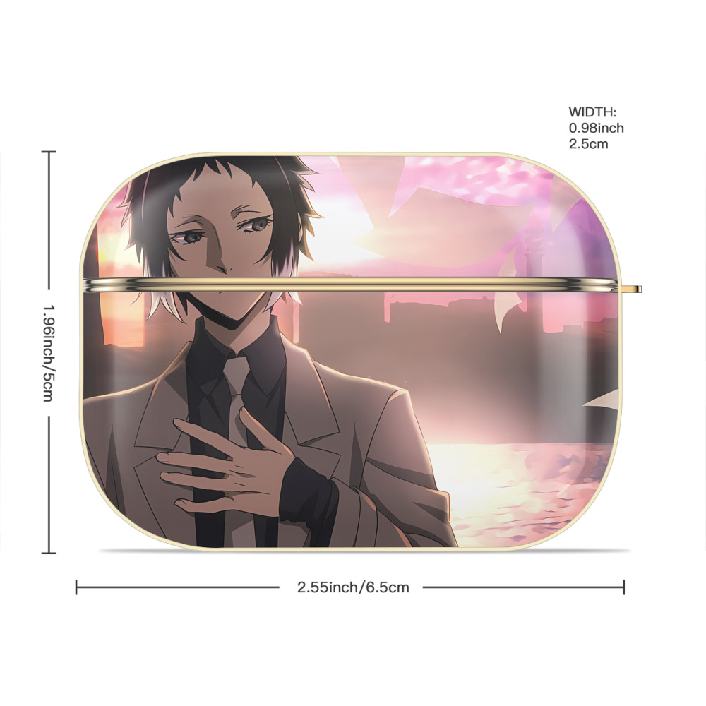 文豪ストレイドッグス Bungo Stray Dogs 【AirPods Pro用】ハードシェル保護ケース｜耐衝撃・防指紋・カラビナ付き商品仕様