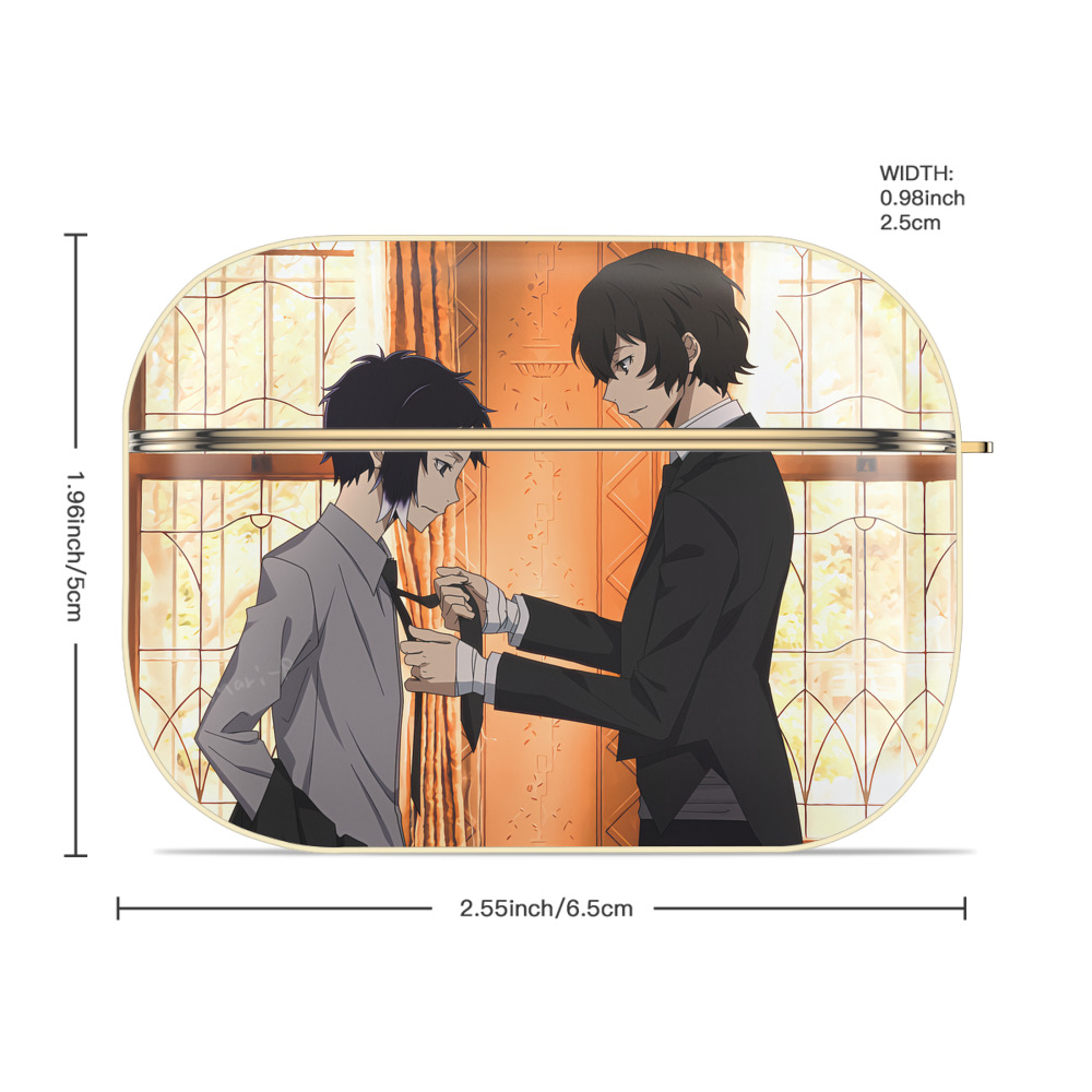 文豪ストレイドッグス Bungo Stray Dogs 【AirPods Pro用】ハードシェル保護ケース｜耐衝撃・防指紋・カラビナ付き商品仕様