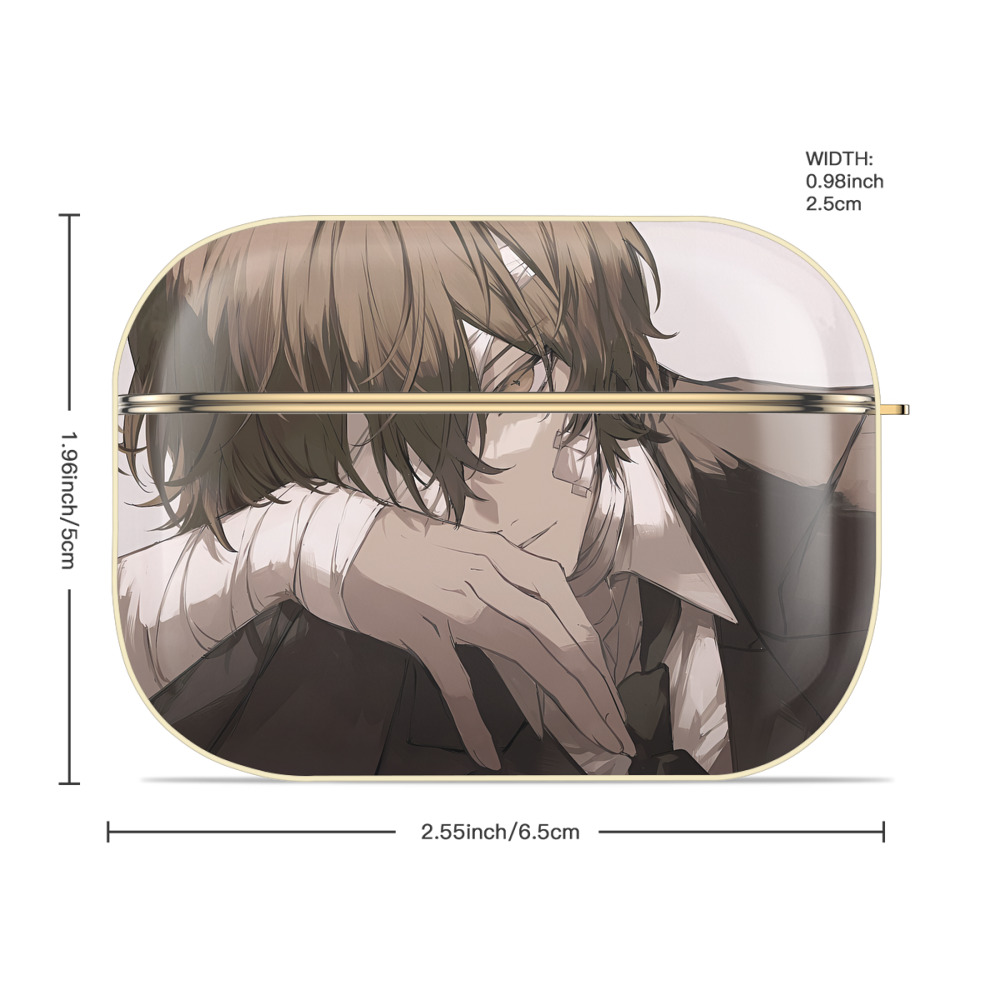 文豪ストレイドッグス Bungo Stray Dogs 【AirPods Pro用】ハードシェル保護ケース｜耐衝撃・防指紋・カラビナ付き商品仕様