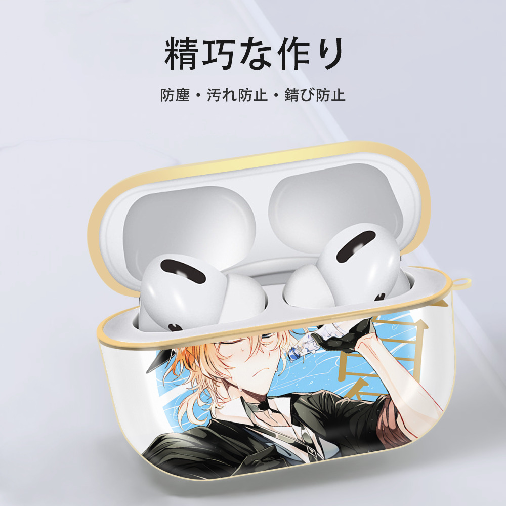 文豪ストレイドッグス Bungo Stray Dogs 【AirPods Pro用】ハードシェル保護ケース｜耐衝撃・防指紋・カラビナ付き商品仕様