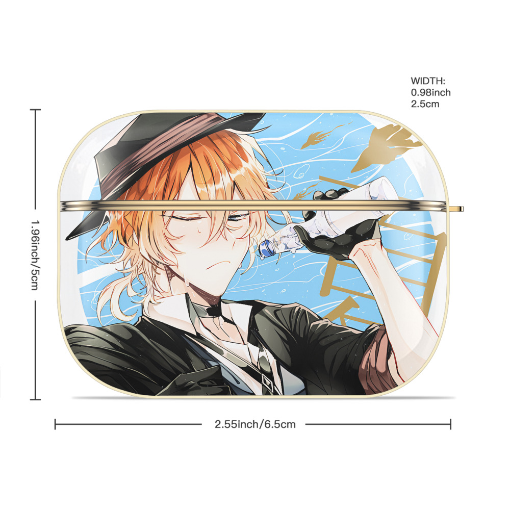 文豪ストレイドッグス Bungo Stray Dogs 【AirPods Pro用】ハードシェル保護ケース｜耐衝撃・防指紋・カラビナ付き商品仕様