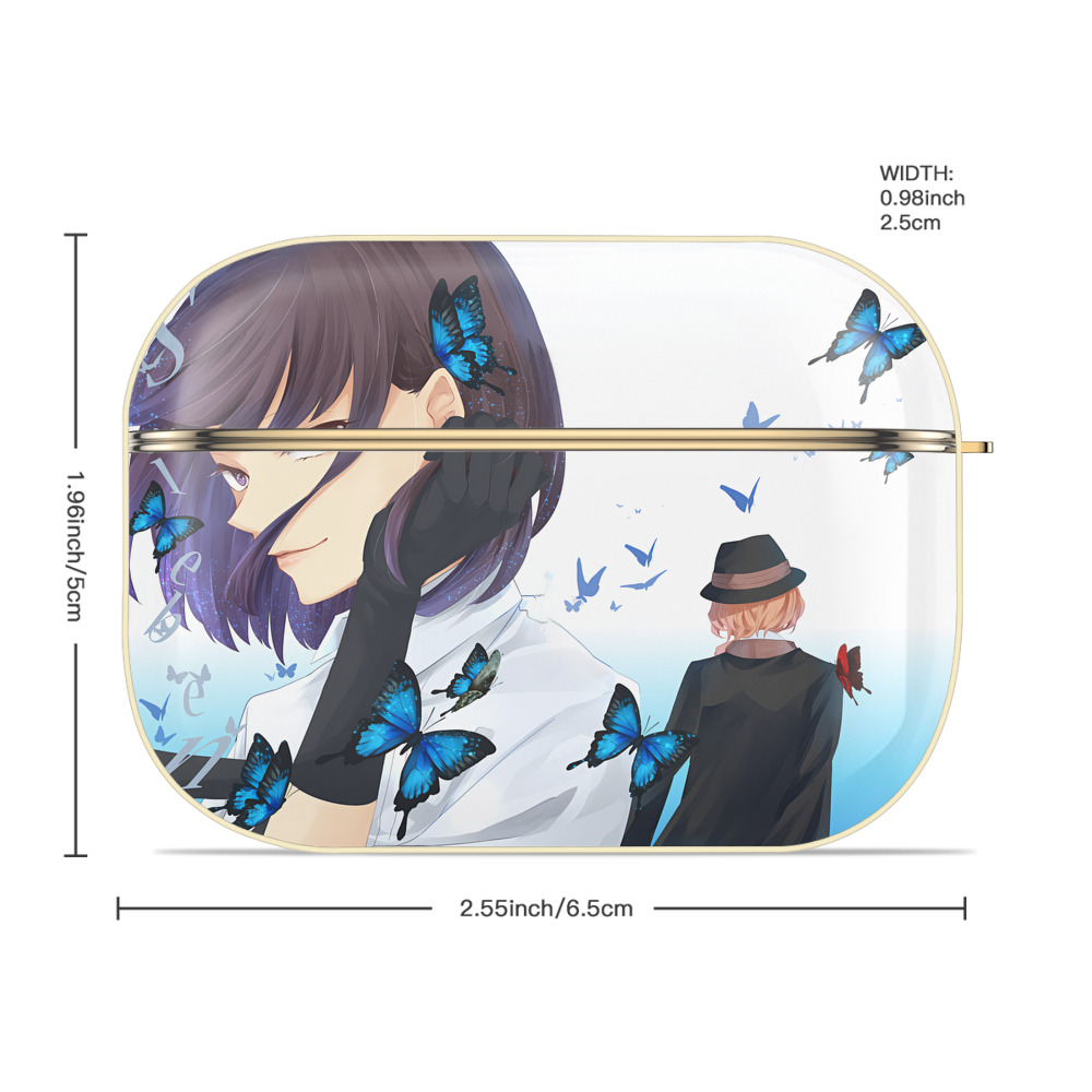 文豪ストレイドッグス Bungo Stray Dogs 【AirPods Pro用】ハードシェル保護ケース｜耐衝撃・防指紋・カラビナ付き商品仕様